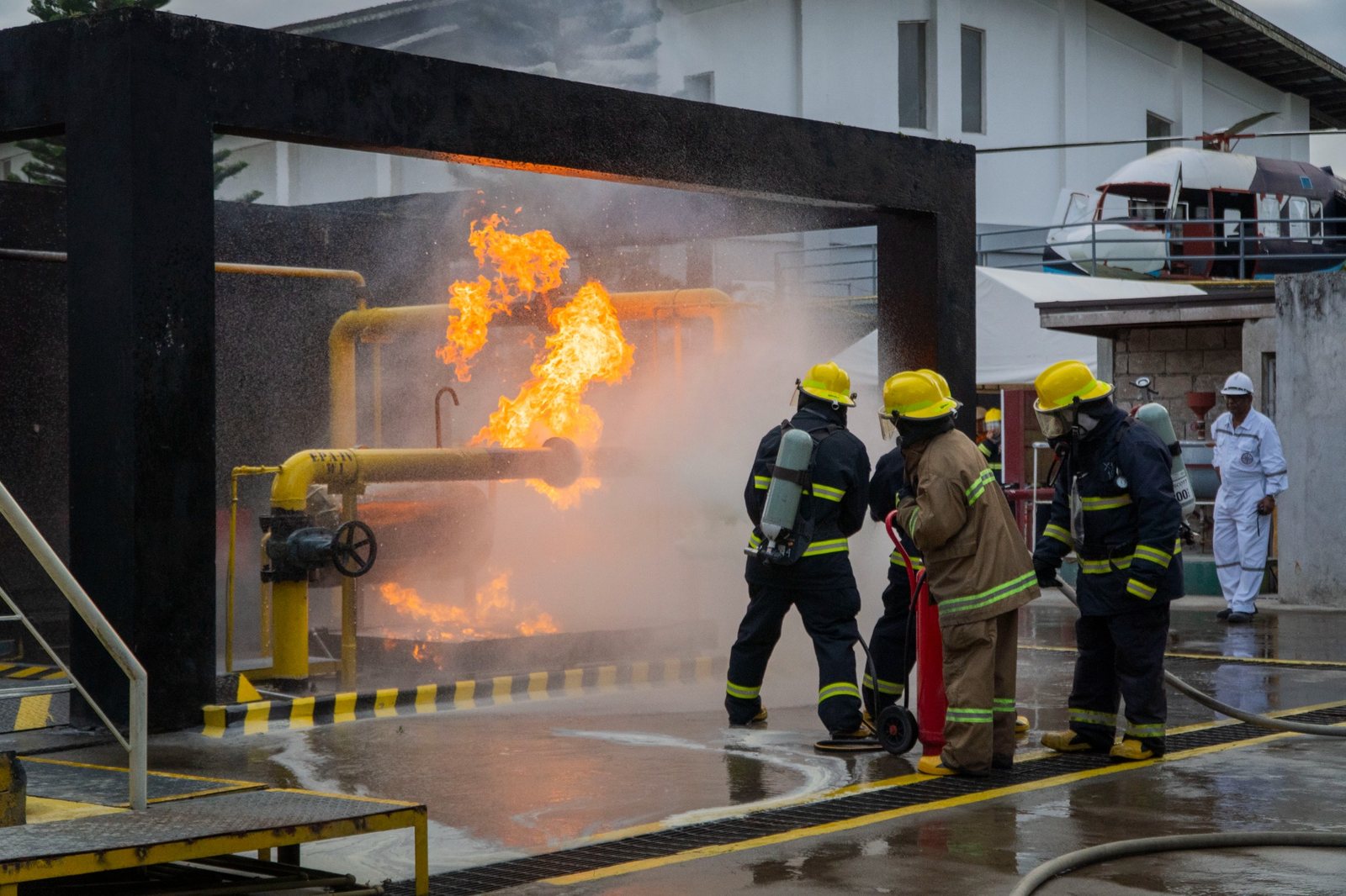 Live fire and emergency response training at COMPASS